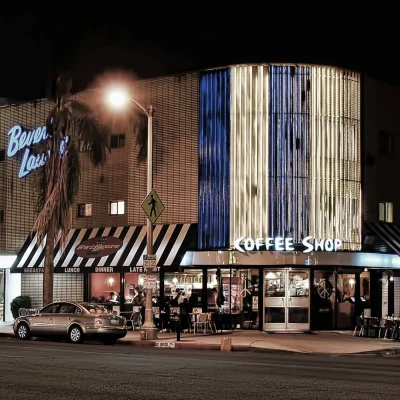 Swingers Diner Beverly Hills night shot